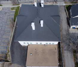 Aerial view of property and surrounding area