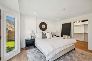 Primary Bedroom with Walk in closet and washer/dryer hookup