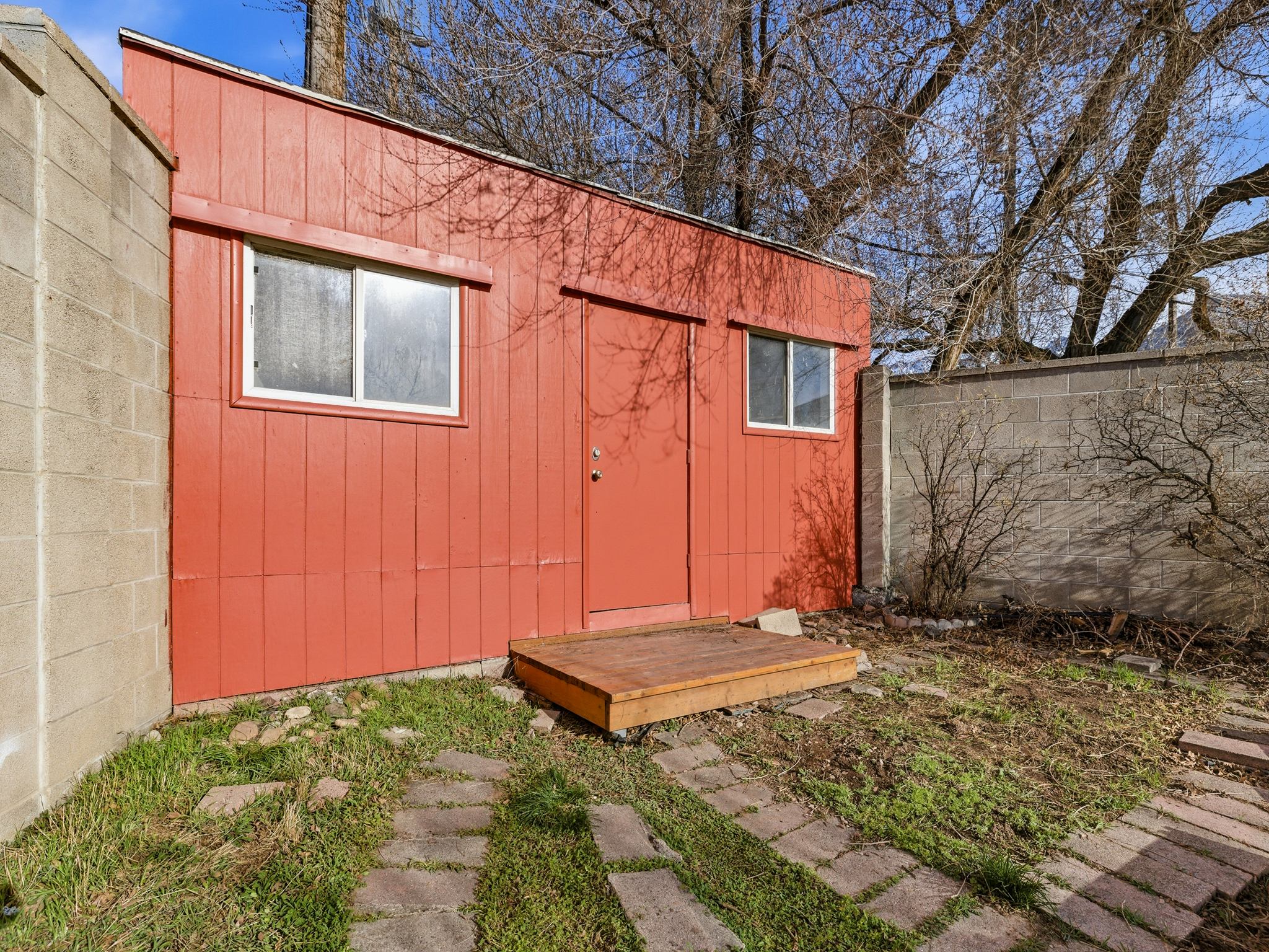 View of outbuilding