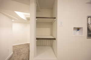 Shelves in Laundry Area