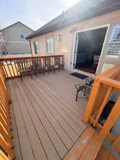 View of deck