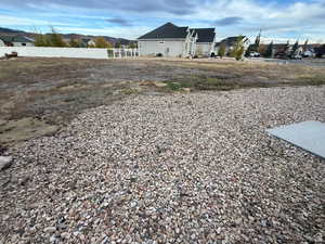 View of yard featuring a residential view