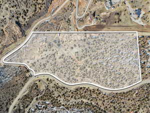 Aerial overview of property's location