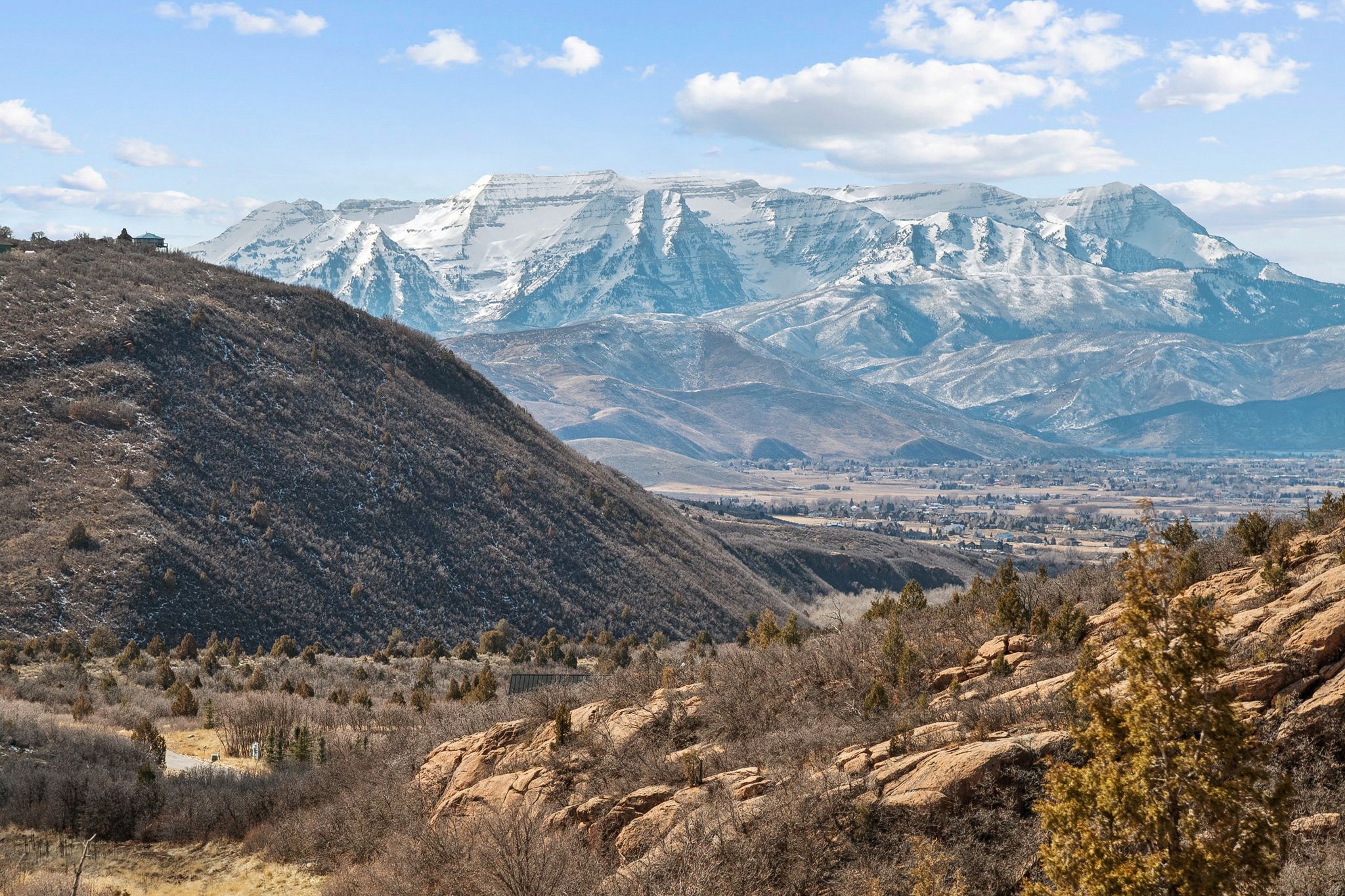 View of mountain background