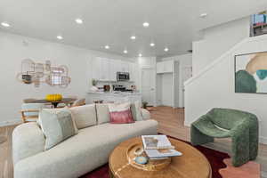 Photos are of the model townhome