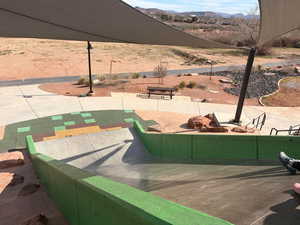 View of community featuring a mountain view