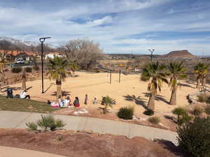 View of community with a mountain view
