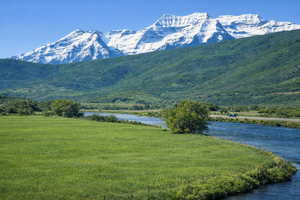Aerial photo from backside of property