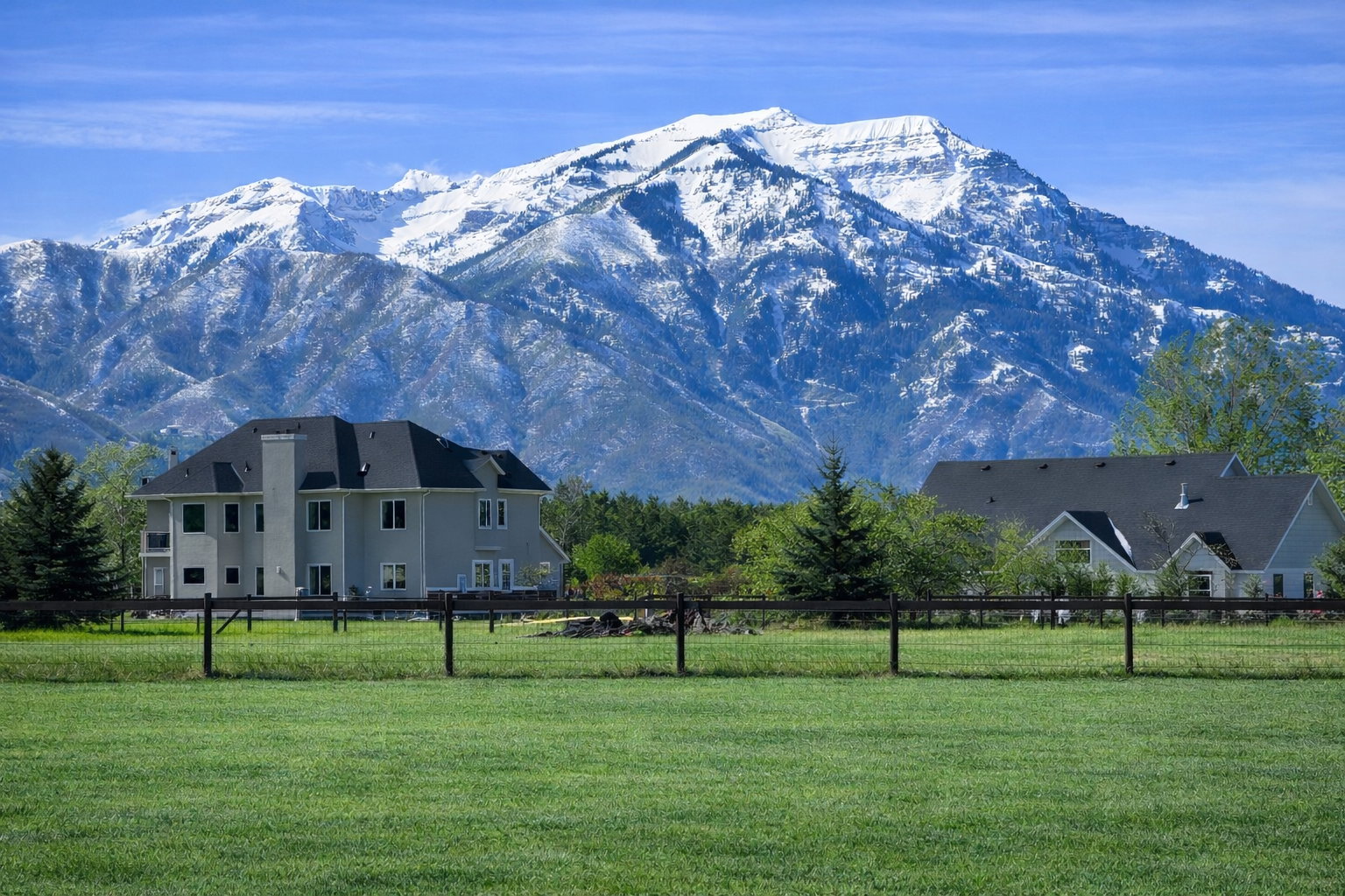 Photo from subject property looking southeast. The structures in the photo are not on the subject property and are on the neighboring property