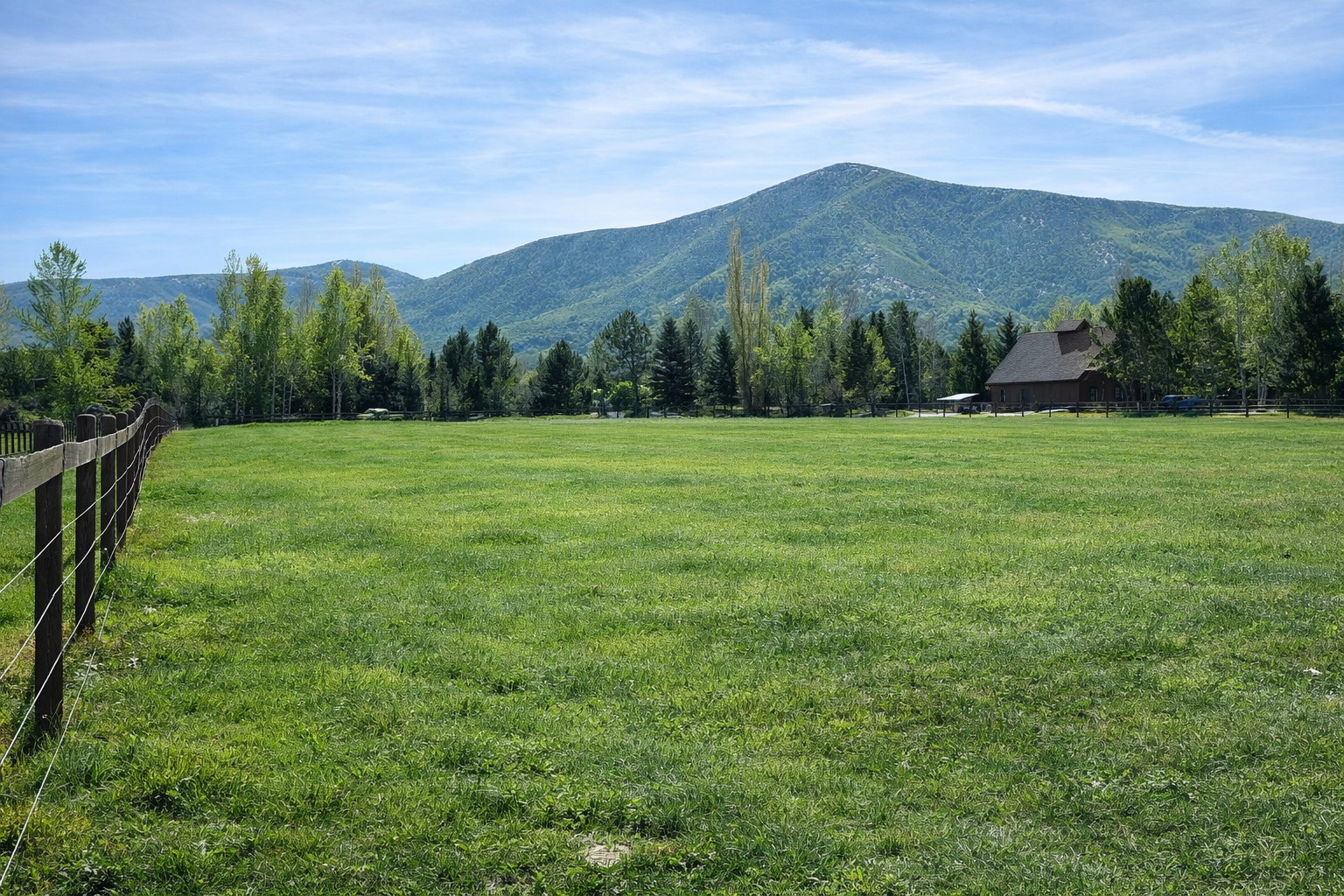 Photo is from the northwest corner of the property looking towards the paved road facing southeast