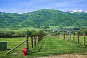 Photo is on the southeast corner of the property looking to the northeast, from the paved road.