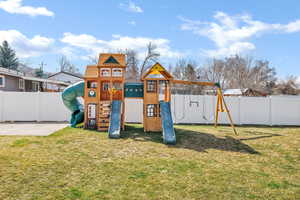 View of jungle gym