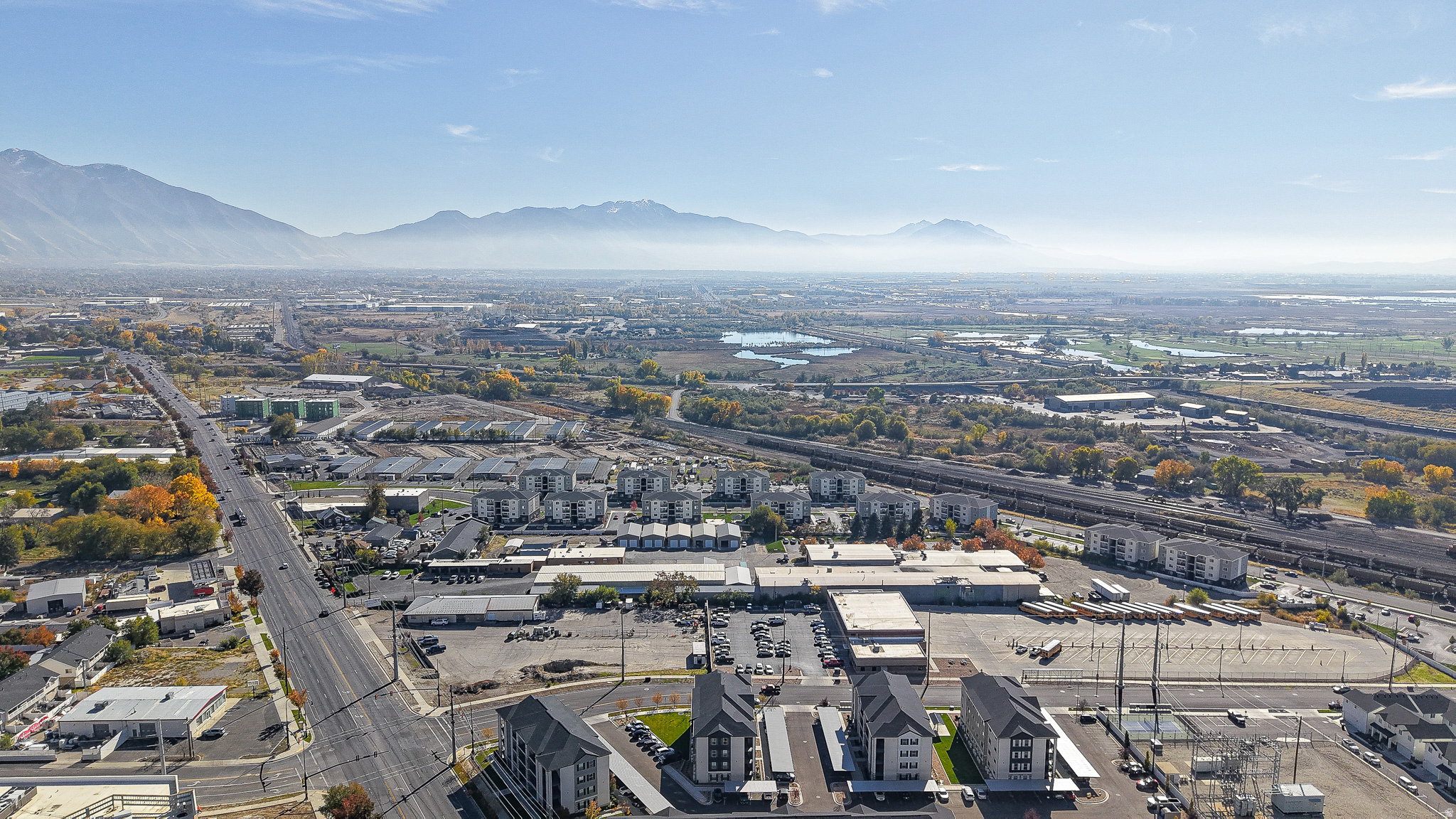 Aerial view of mountains