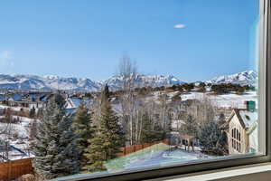 Upstairs suites window view of Mt. Timpanogos