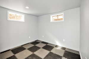 Basement bedroom