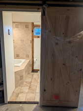 Basement bathroom