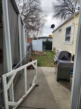 View of patio / terrace featuring a grill