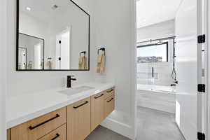 Two Vanities -- one on either side