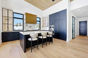 Illuminated Glass Cabinetry providing beauty and function