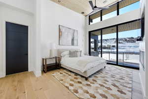 Private Main Floor Bedroom Suite with Fireplace