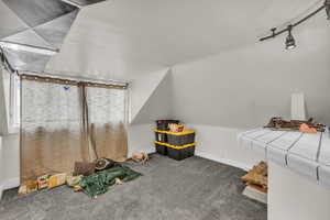 Playroom with carpet and baseboards