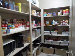 View of storage area