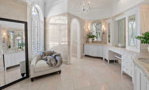 Primary Bathroom with Jerusalem Stone