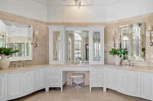 Primary Bathroom with Jerusalem Stone