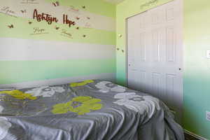 Bedroom with a closet