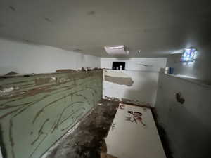 View of below grade area