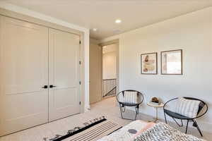 Bedroom featuring a closet and recessed lighting
