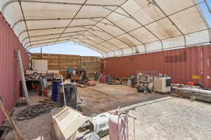 Miscellaneous room with a garage