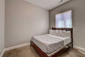 Bedroom with baseboards