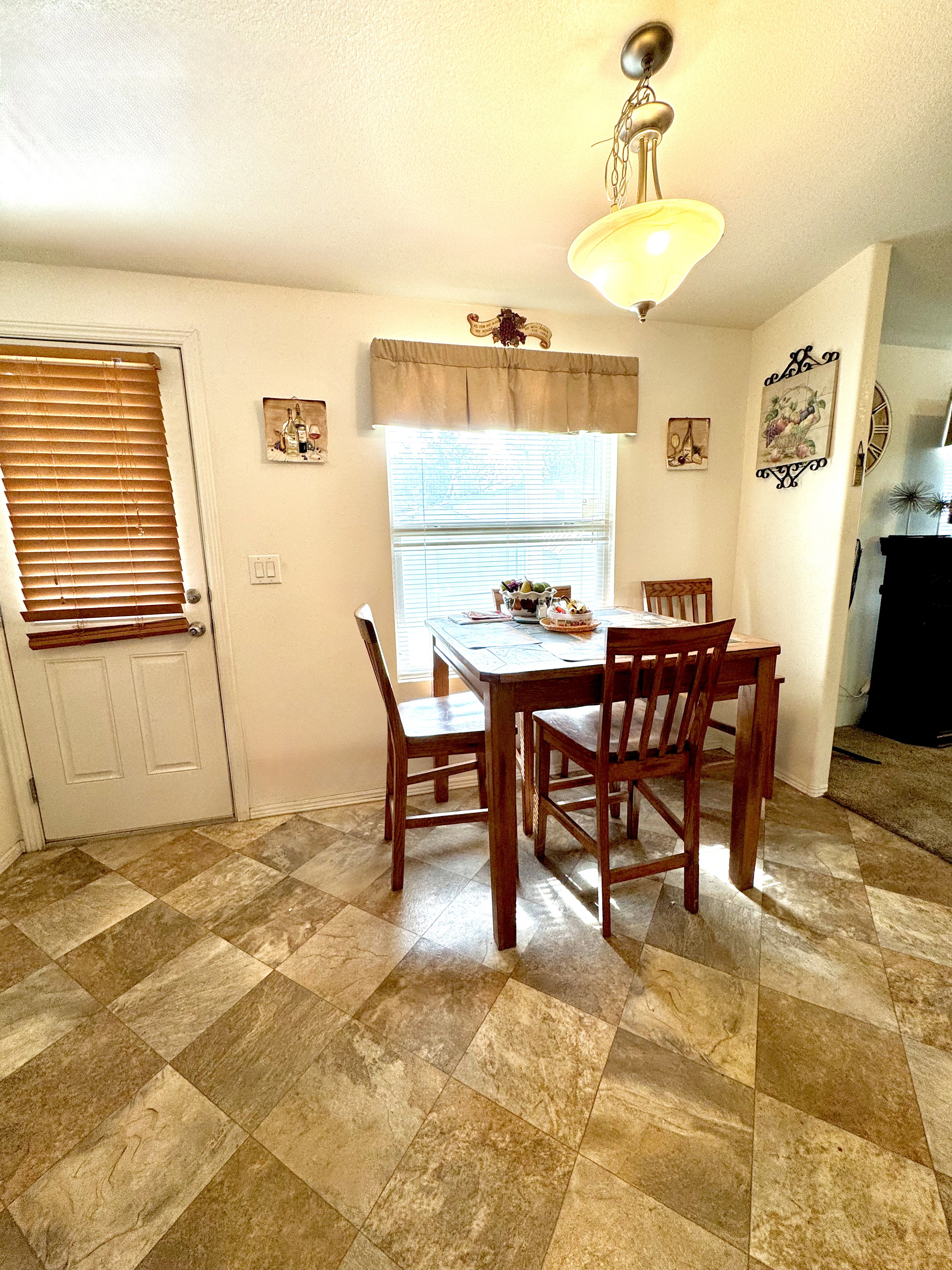 View of dining area