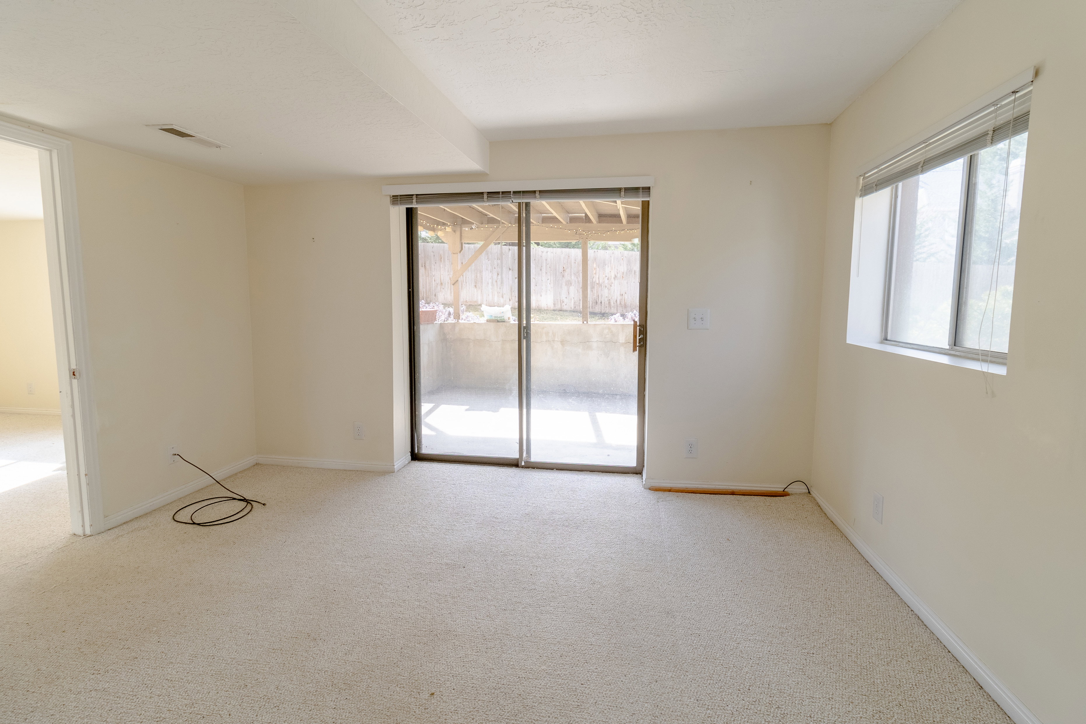 Family Room with full walk out to covered porch