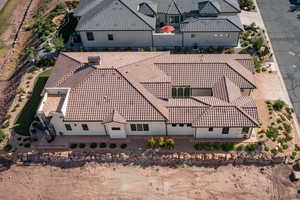 View from above of property