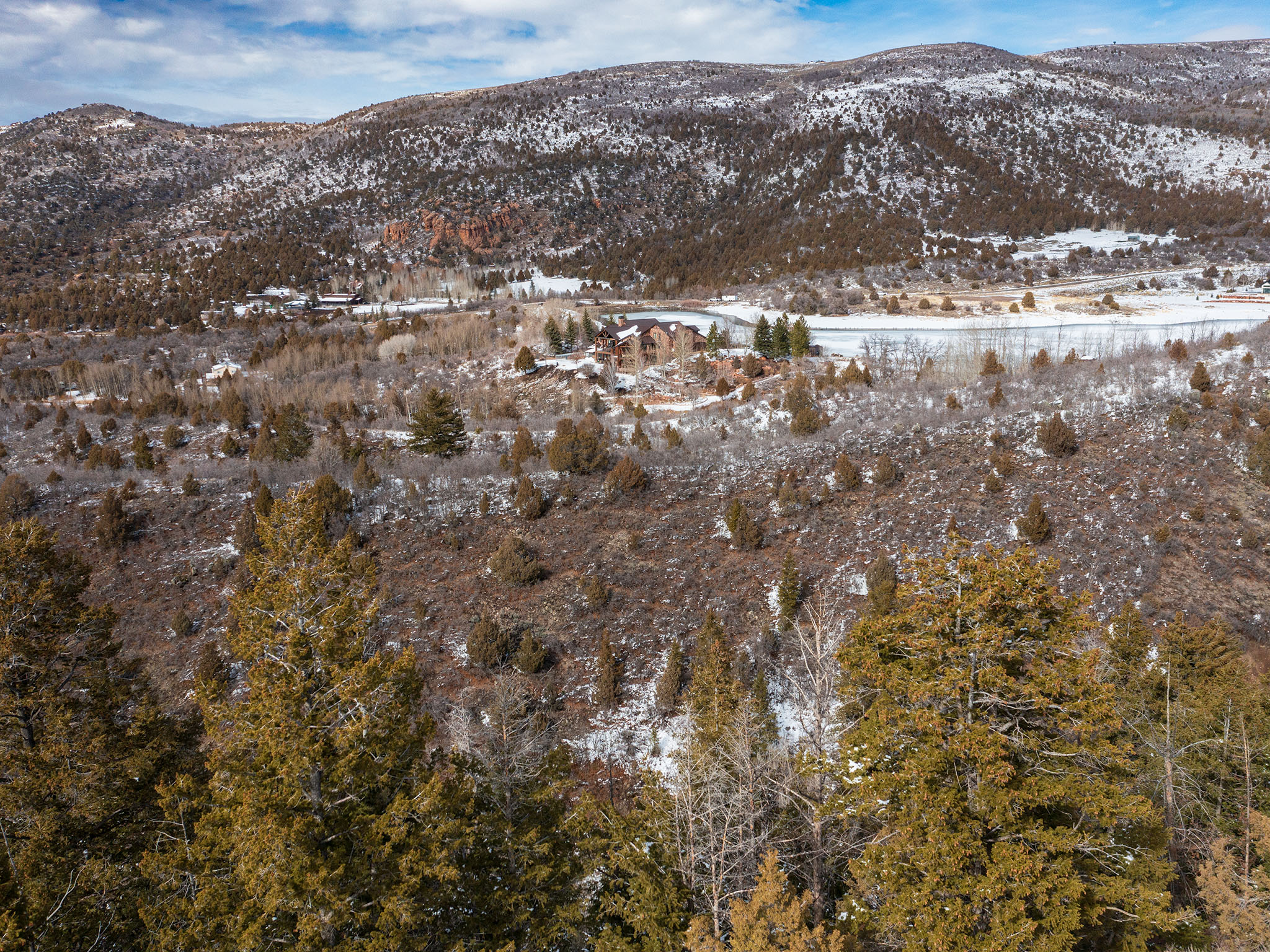 View of mountain background