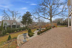 Fenced yard featuring a patio area
