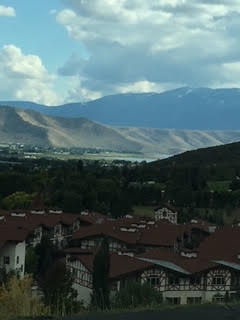View of mountain background