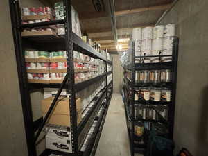 View of storage room