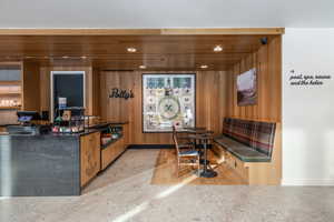 Reception area featuring recessed lighting
