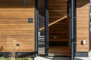 View of exterior entry