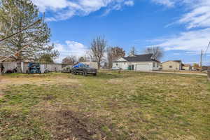 View of grassy yard