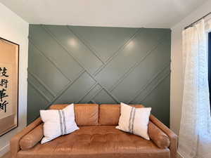 Front bonus room with custom millwork