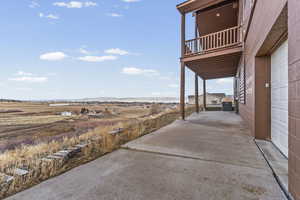 Patio / terrace featuring a patio area and a mountain view