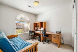 Bedroom 2 or office. Closet has lots of storage