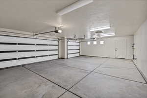 Garage with baseboards