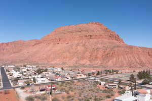 Mountain view with nearby suburban area