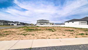 View of yard with a residential view