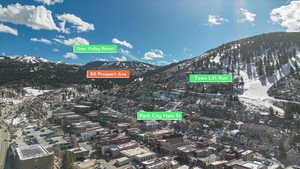 Aerial view of property's location